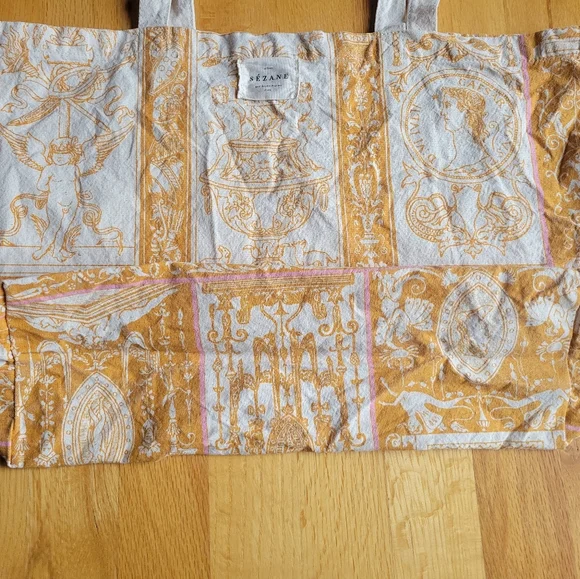 Sezane Italia Tote Bag Canvas Cotton - Picture 8 of 16